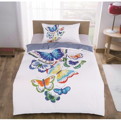 Ppovlečení 3D 140x200+70x90 cm - Folklór motýli