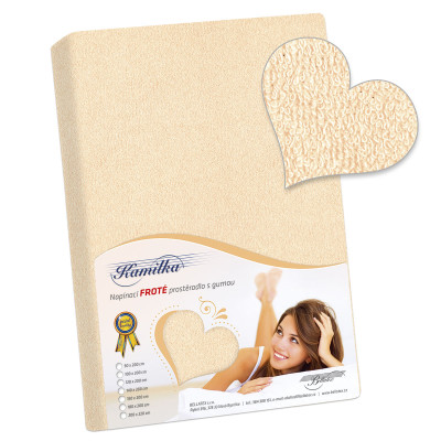 Prostěradlo froté - citrusová 90x200 cm