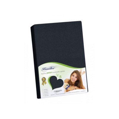 Prostěradlo jersey 90x200 - černá