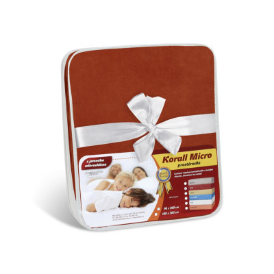 Prostěradlo Korall micro 180 x 200 cm