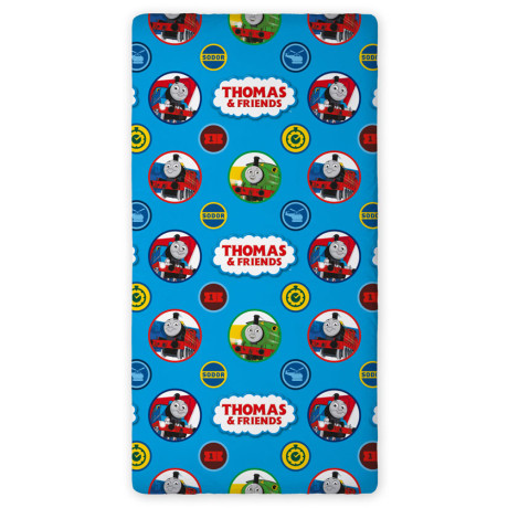 Prostěradlo Mašinka Tomáš a přátelé 90x200 cm