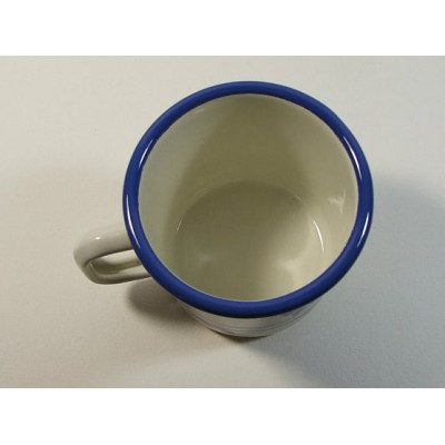 Smaltovaný hrnek s dekorem květin - 0,4L