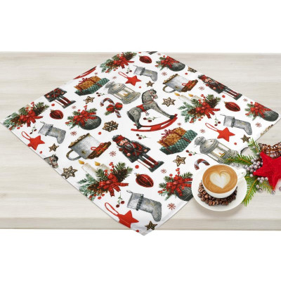 Ubrus VÁNOCE - louskáček 50x50 cm