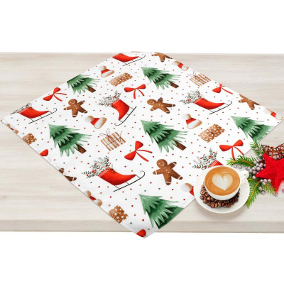 Ubrus VÁNOCE - perníček 50x50 cm