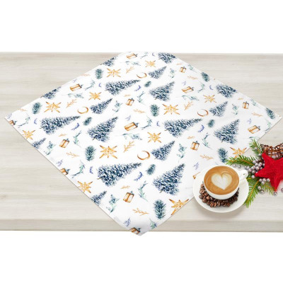 Ubrus VÁNOCE - vánoční stromek 50x50 cm